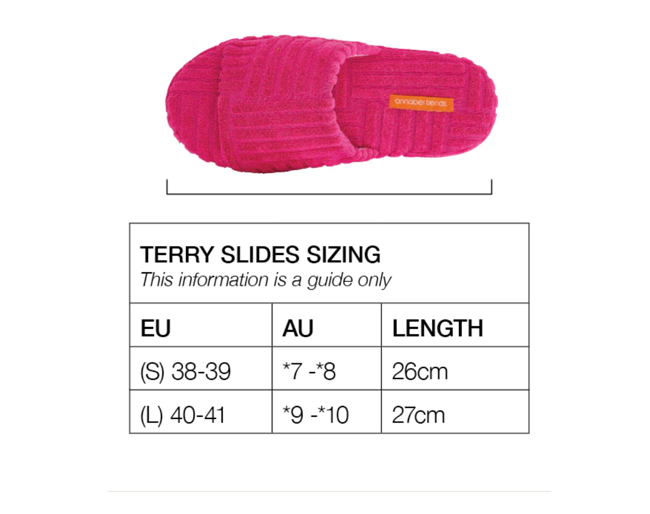 Terry Slippers - Blue Flower