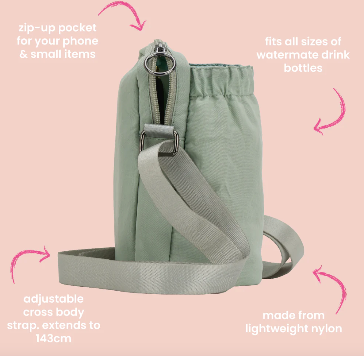 Water Bottle Phone Bag (Two Colours)