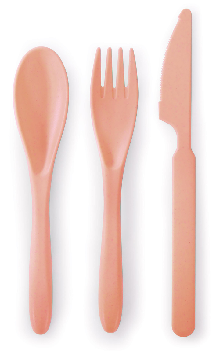Cutlery Set Wheat Straw - 6 Colours