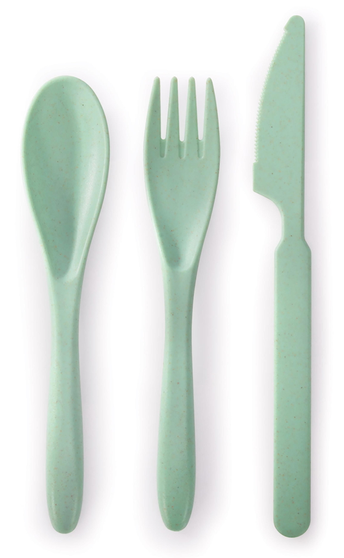 Cutlery Set Wheat Straw - 6 Colours