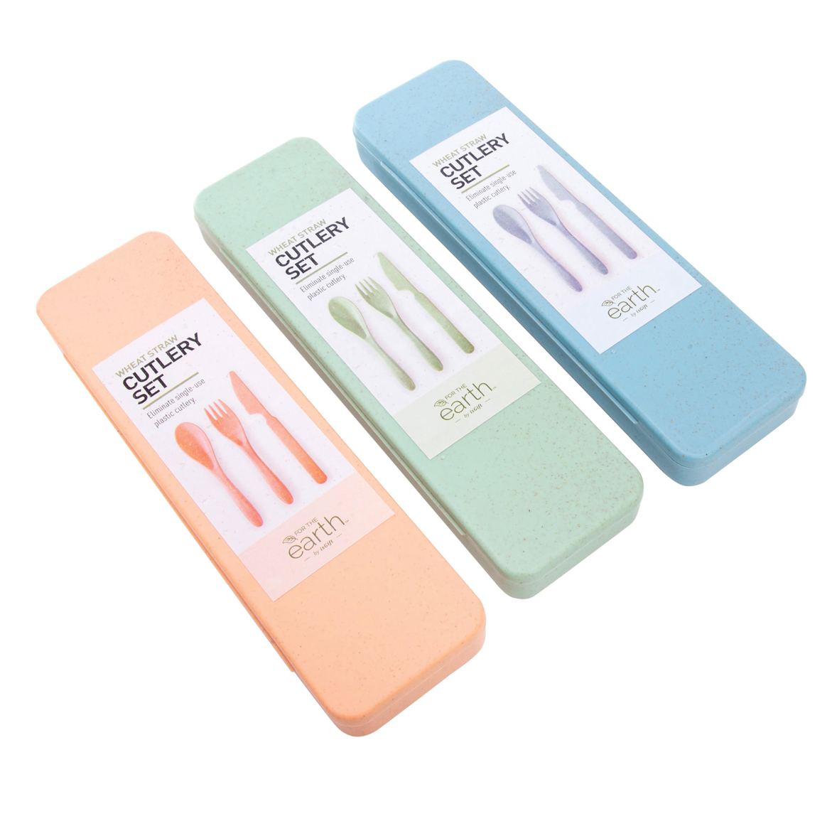 Cutlery Set Wheat Straw - 6 Colours