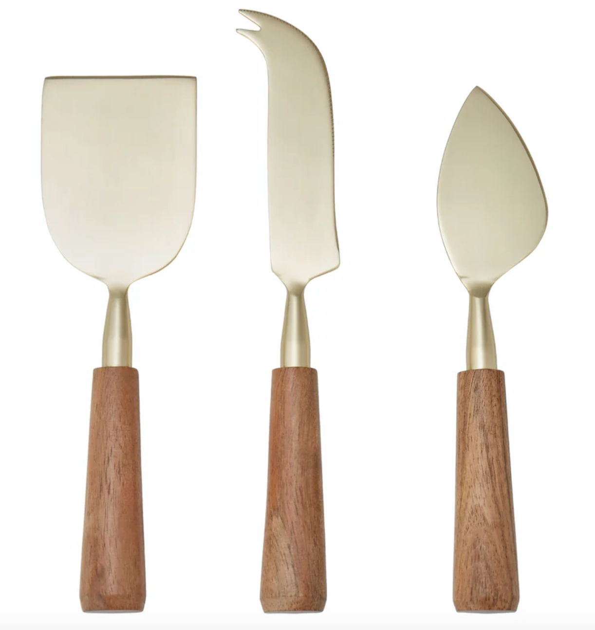Barker Set of 3 Acacia Wood Cheese Knives Set