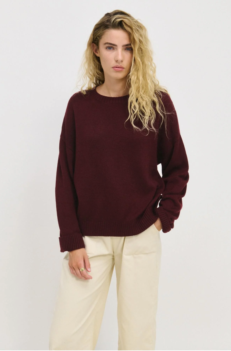Victoria Knitted Jumper - Port
