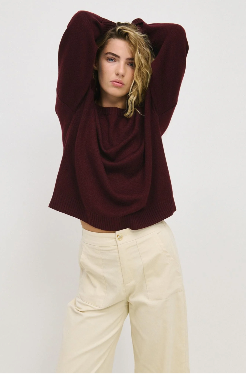 Victoria Knitted Jumper - Port