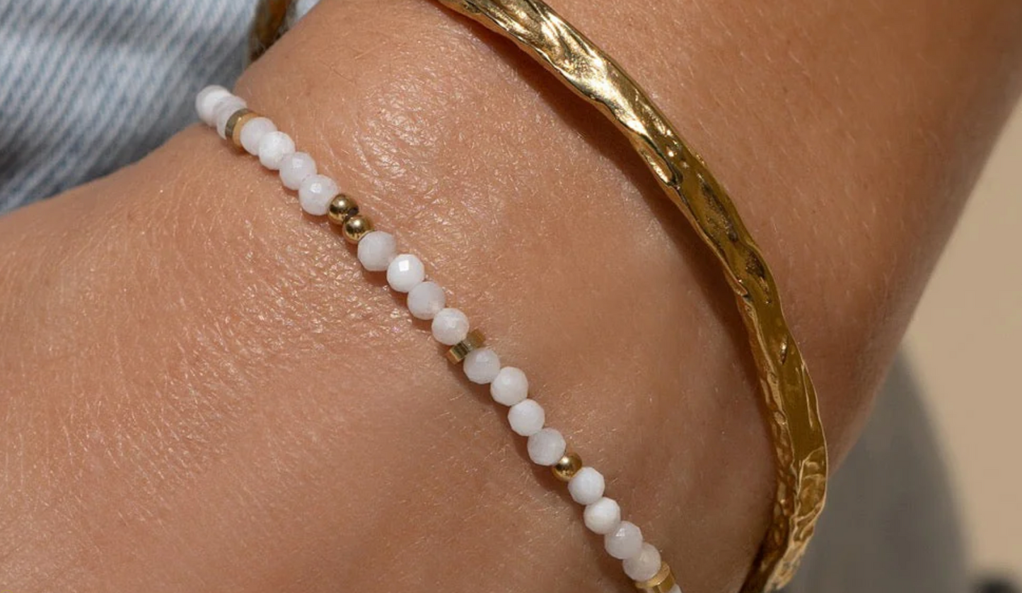 Myla Moonstone and Gold Bracelet