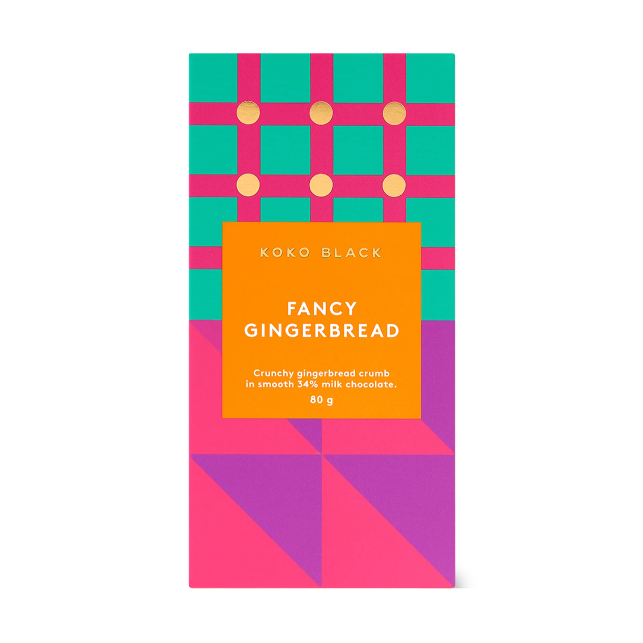 Fancy Gingerbread Milk Chocolate Block