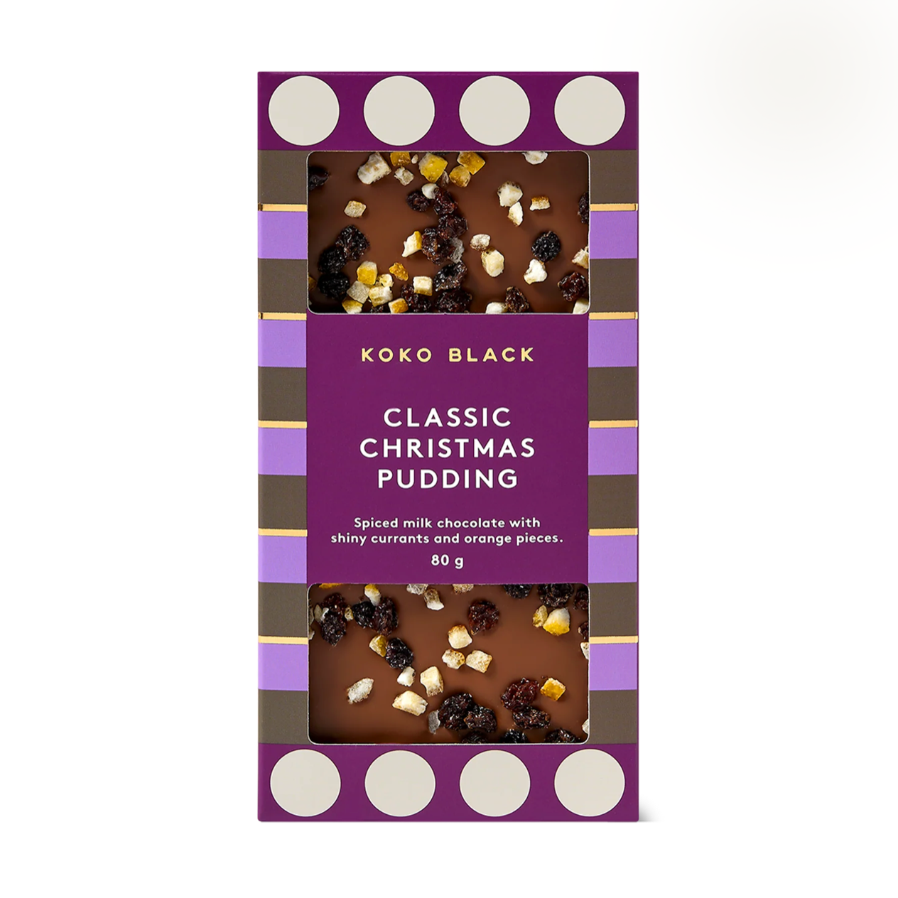 Classic Christmas Pudding Block - Milk Chocolate