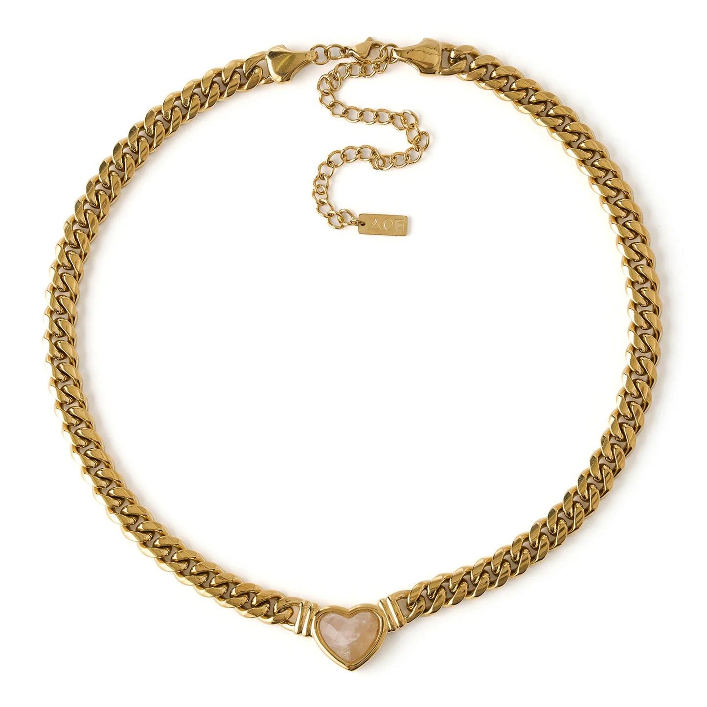 Valentine Necklace - Rose Quartz
