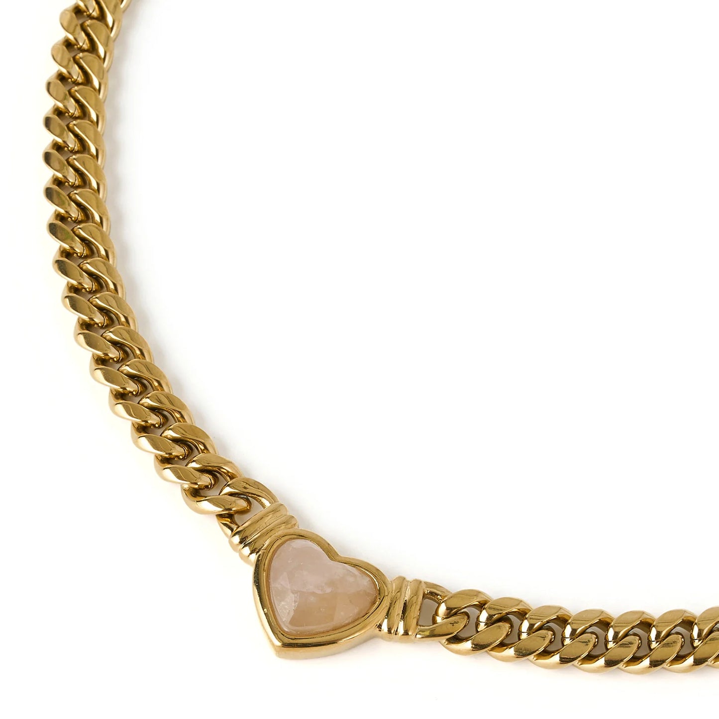 Valentine Necklace - Rose Quartz