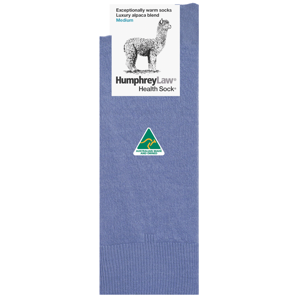 Midweight Baby Alpaca Blend Health Sock - Unisex - Various Colours