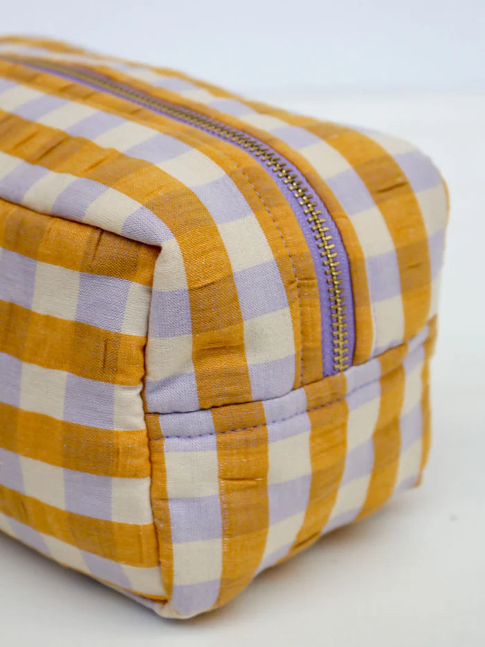 Mango Seersucker Toiletry Bag