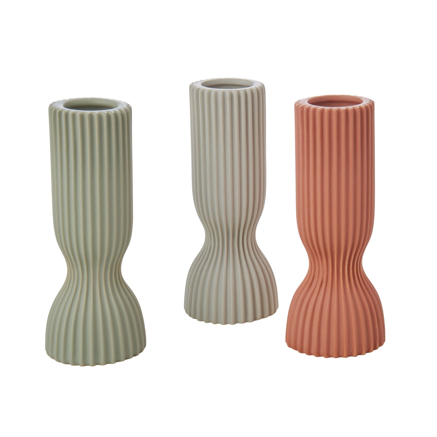 Emporium Ribbed Ceramic Vessel - Green