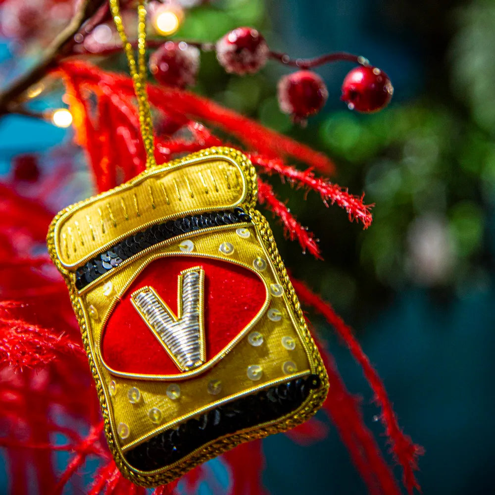 Vegemite Sequin Christmas Decoration