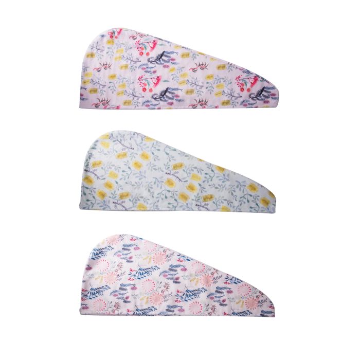 Turban Towel - Sally Browne Botanical (3 Colours)