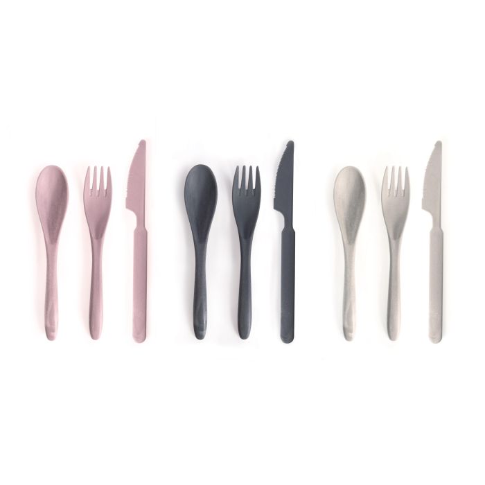 Cutlery Set Wheat Straw - 6 Colours