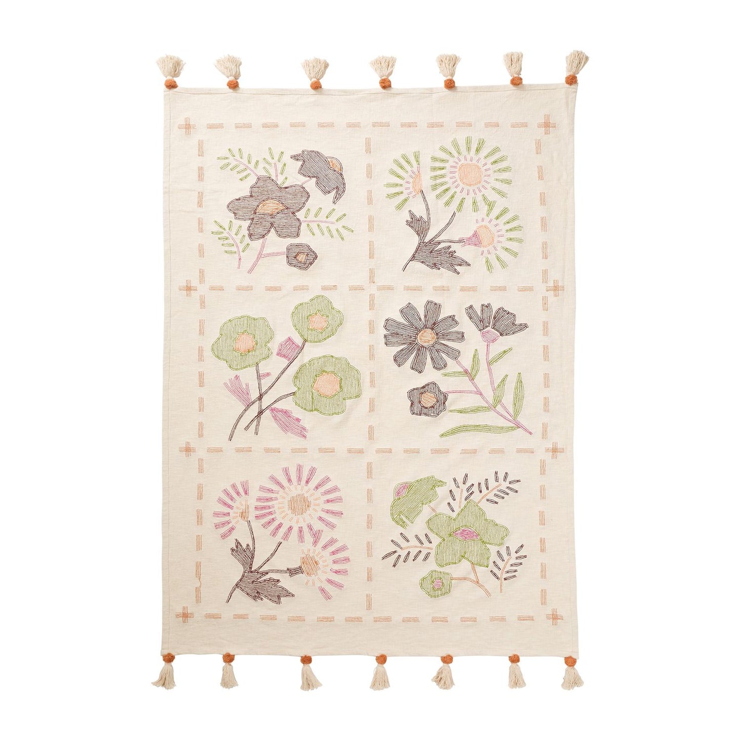 Ira Floral Cotton Blanket