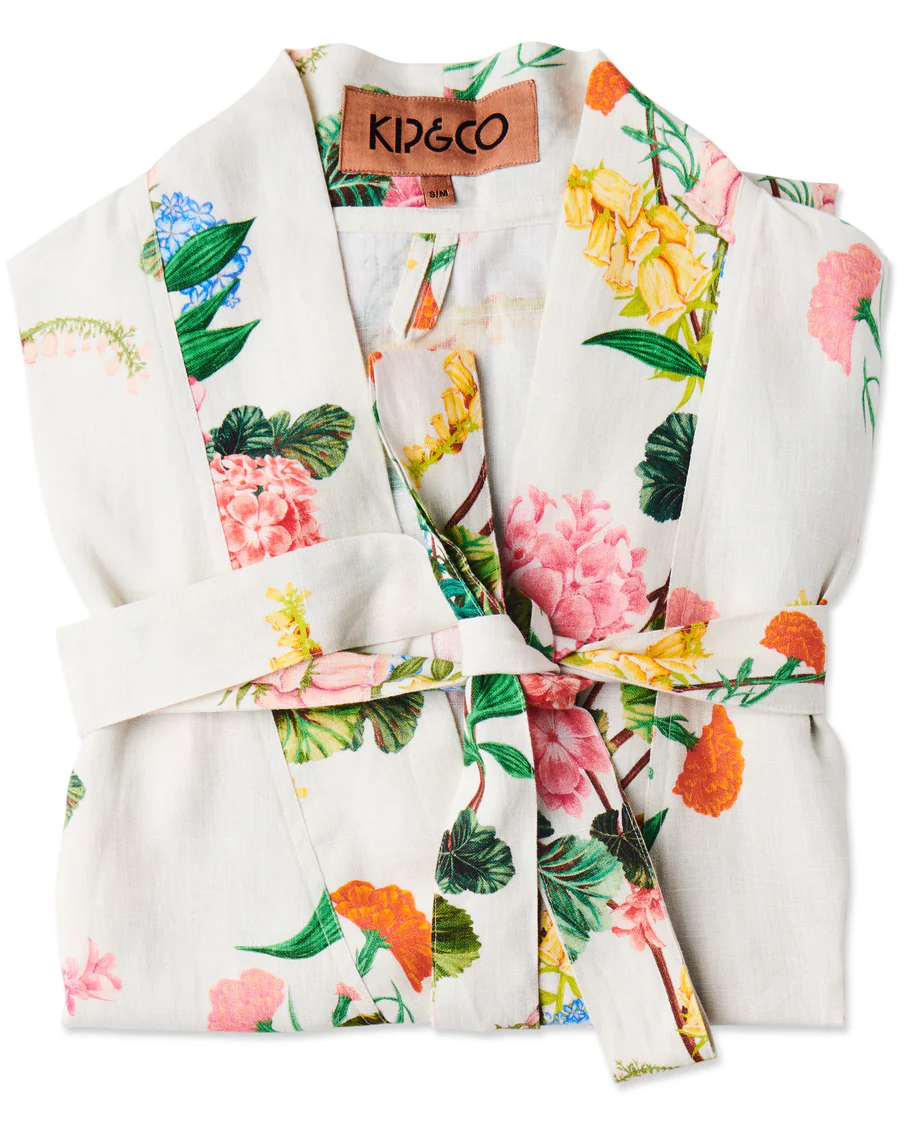Linen Robe - Bouquet Beauty