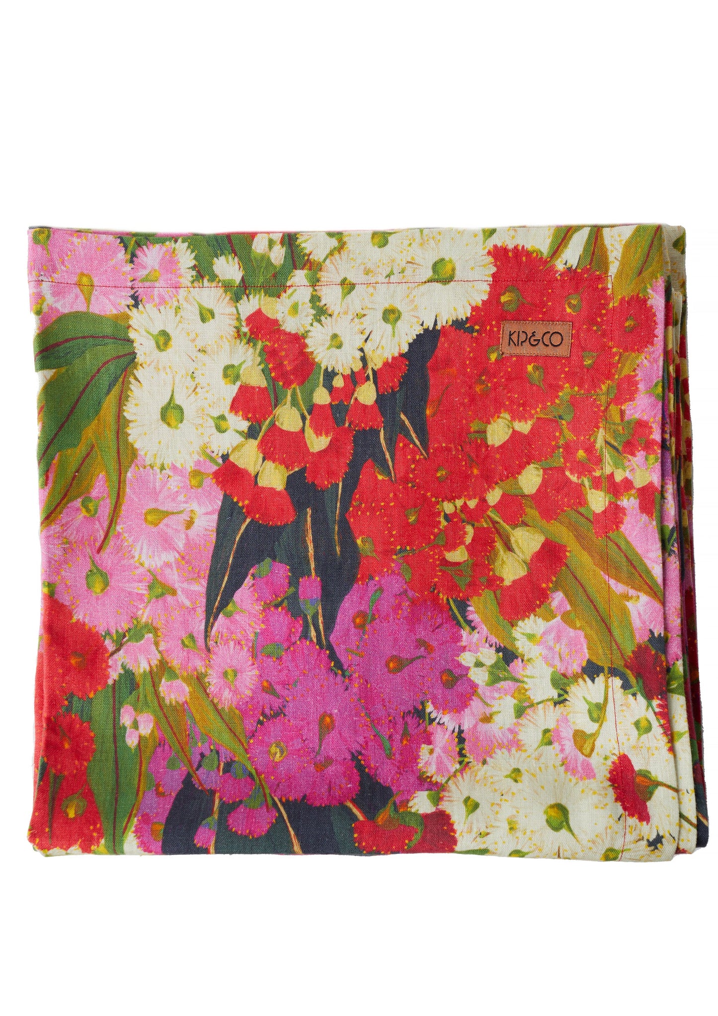 Australian Bush Blossom Christmas Rectangular Linen Tablecloth One Size