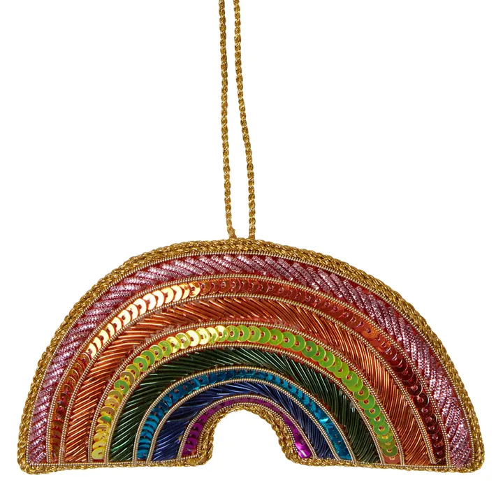 Rainbow Sequin Christmas Decoration