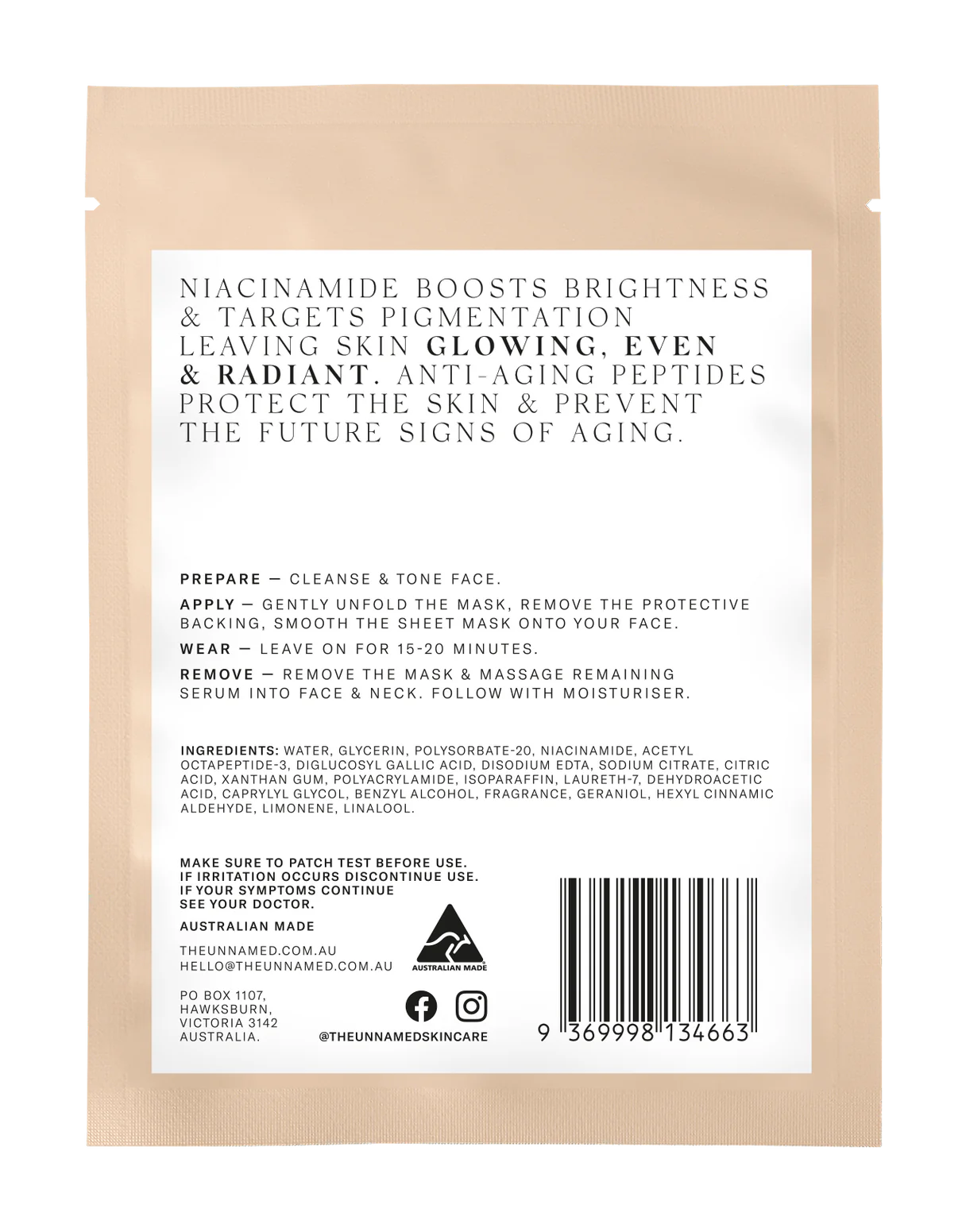 Brightening and Anti-Aging Sheet Mask