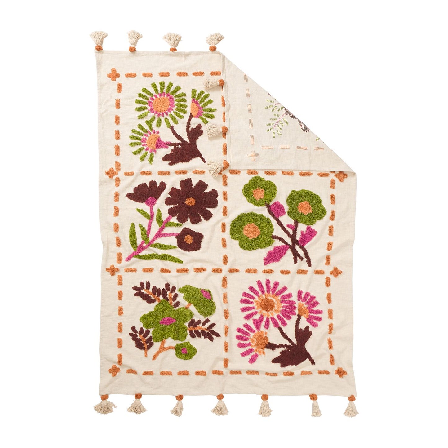Ira Floral Cotton Blanket