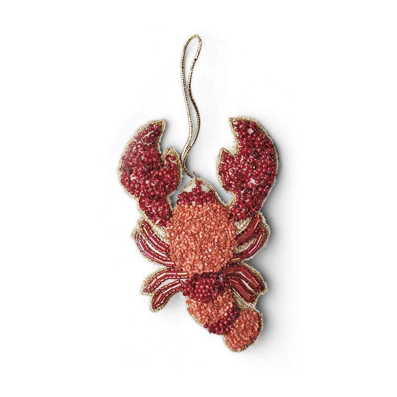 Lobster Sequin Christmas Decoration