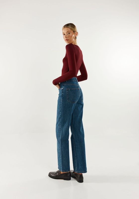 Caden Long Sleeve Top - Shiraz