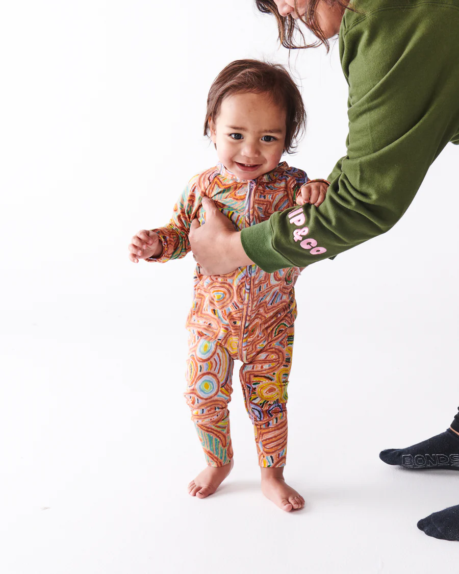 Ngayuku Ngura Organic Long Sleeve Romper