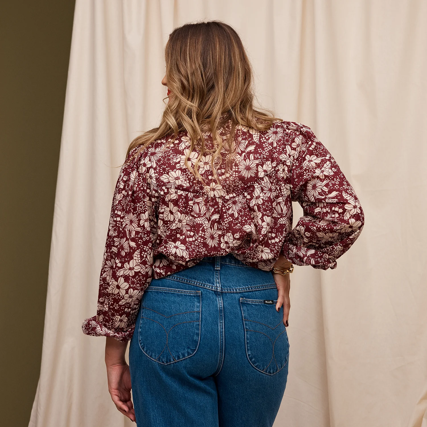 Evette Blouse - Mahogany