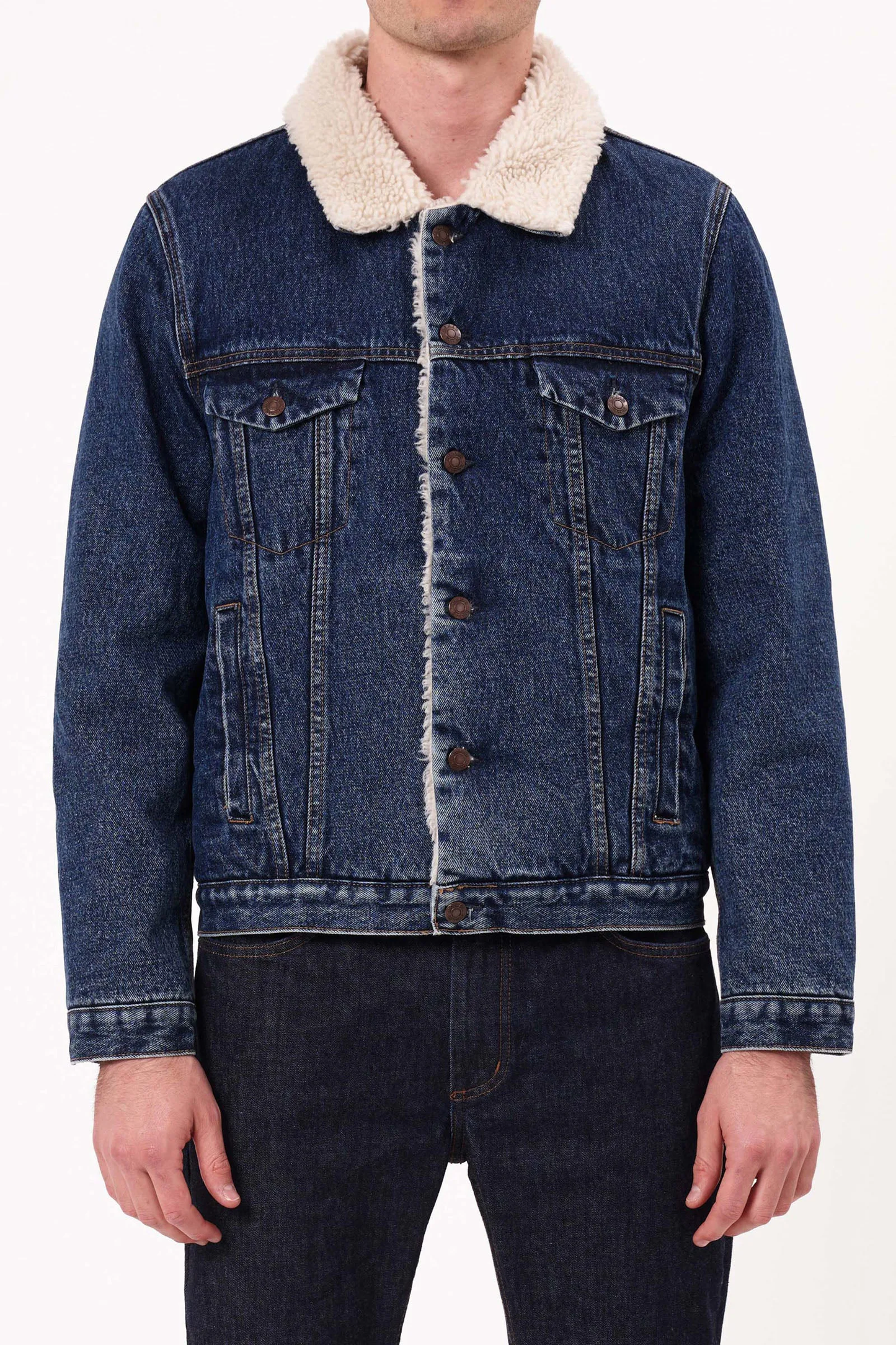 Denim Sherpa Sunset - Dark Indigo