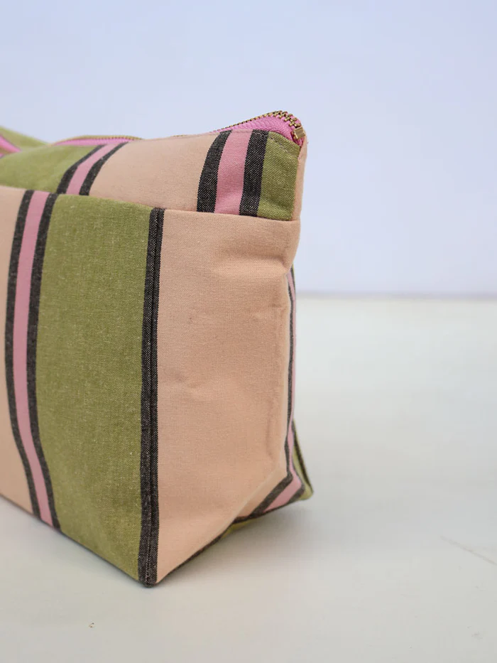 Carnival Stripe Cosmetic Case