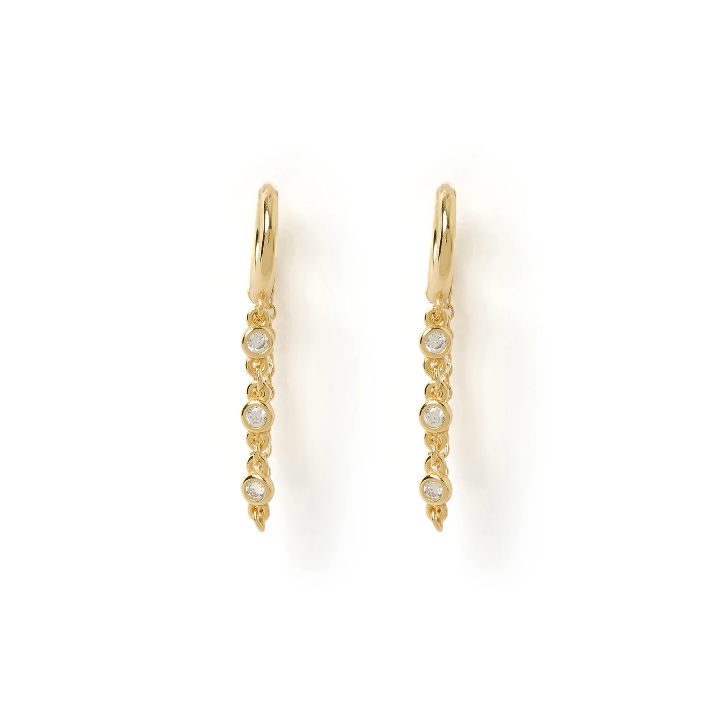 Amaretto Gold Huggie Earrings