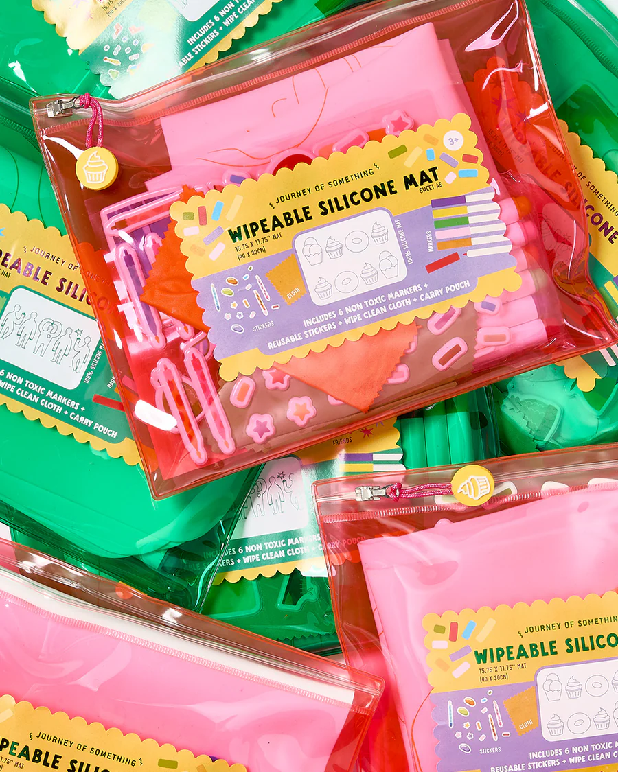Wipeable Silicone Colouring Mat - Sweet As