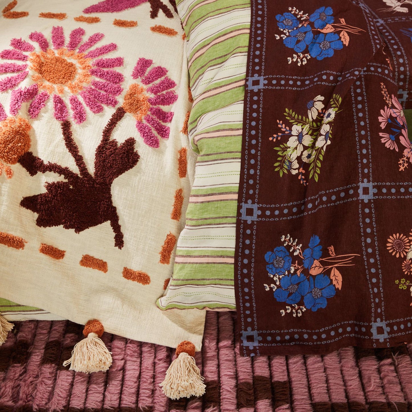 Ira Floral Cotton Blanket