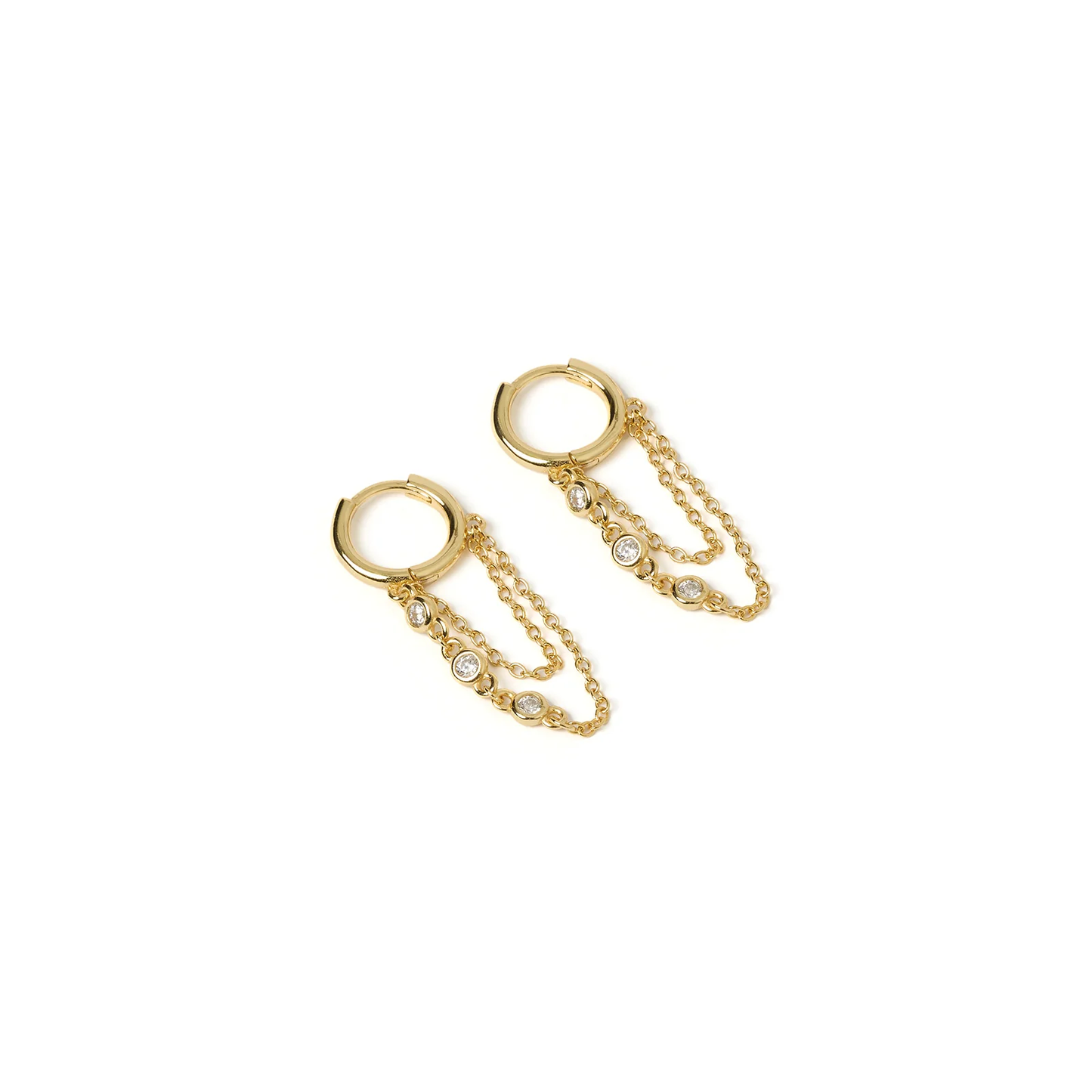 Amaretto Gold Huggie Earrings