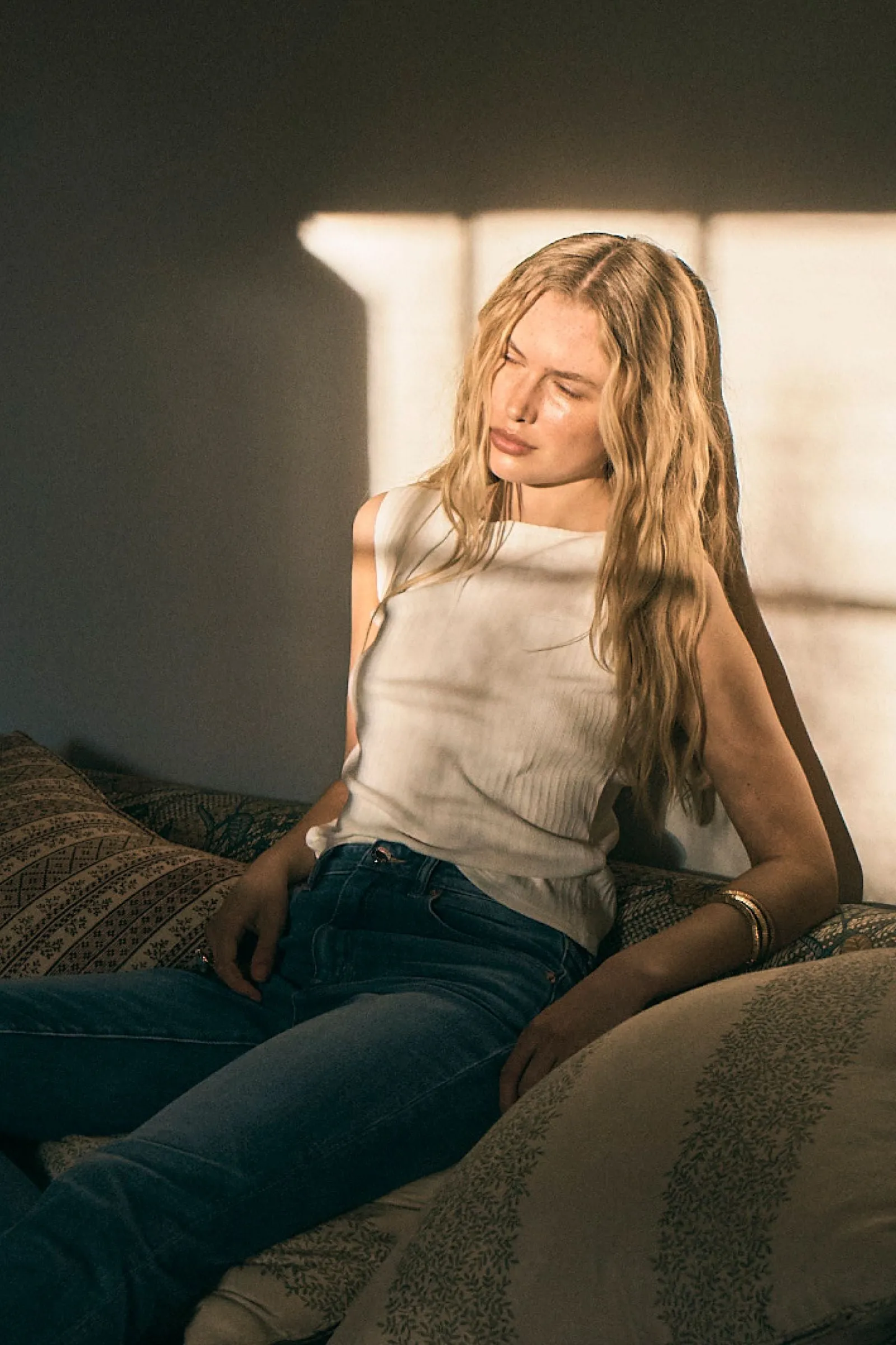 Shell Tank Rib - Vintage White