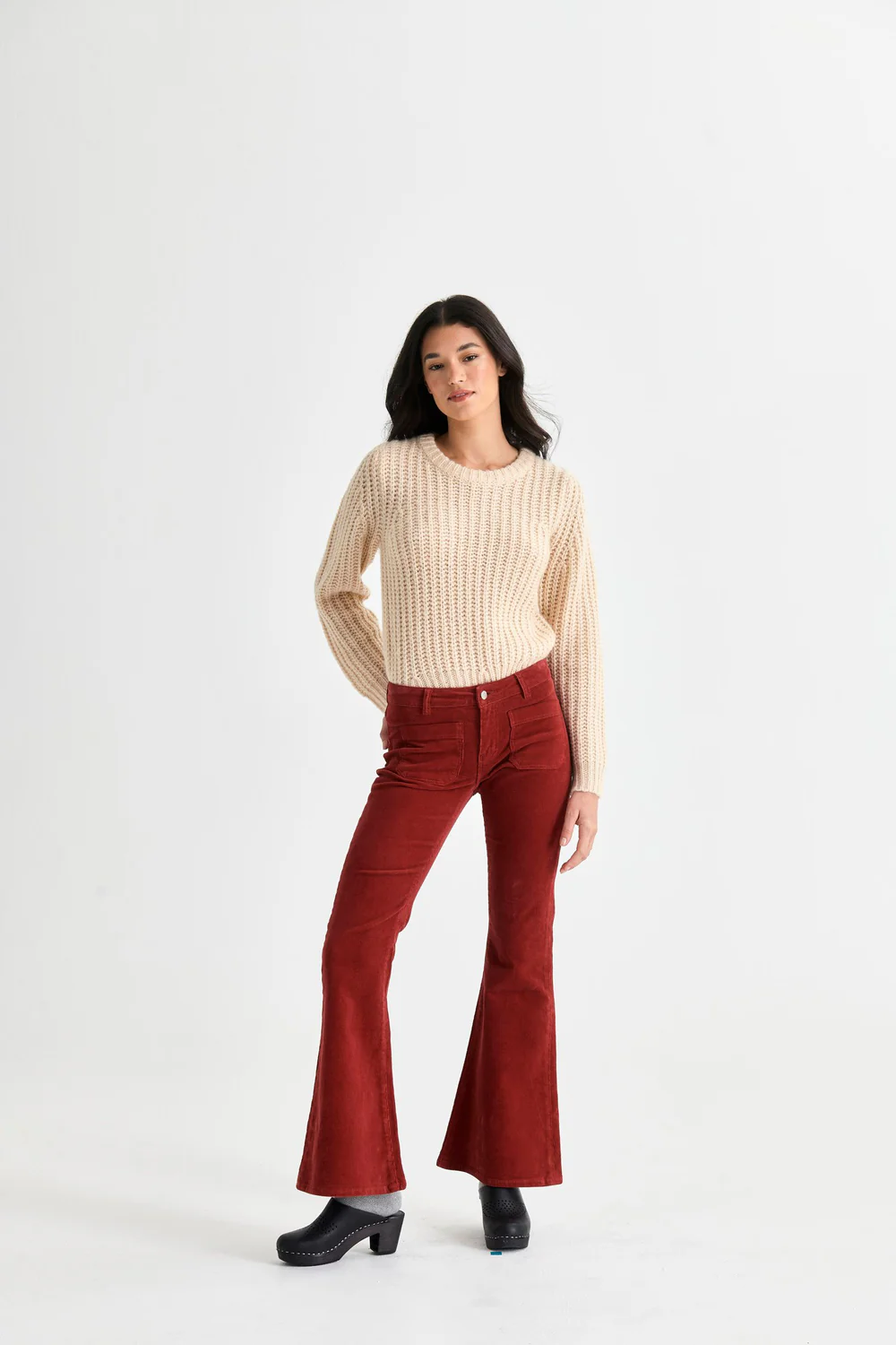 Fluffy Sailor Sweater - Cream