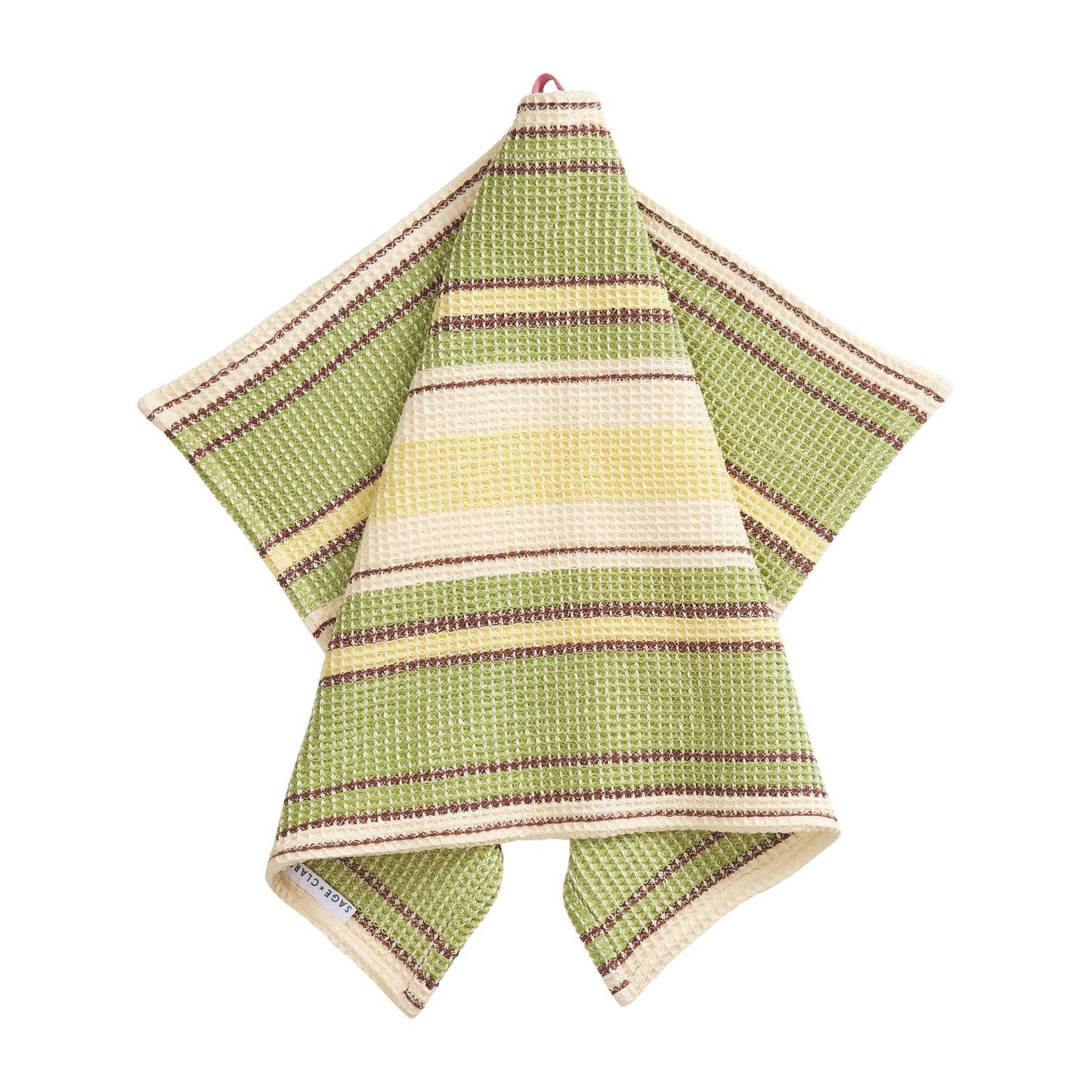 Ishani Stripe Tea Towel -Palm