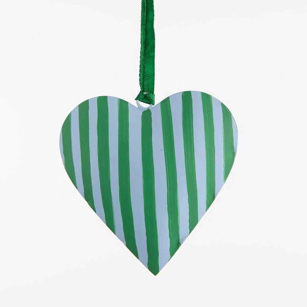 La Dolce Vita Heart Christmas Decoration - Green