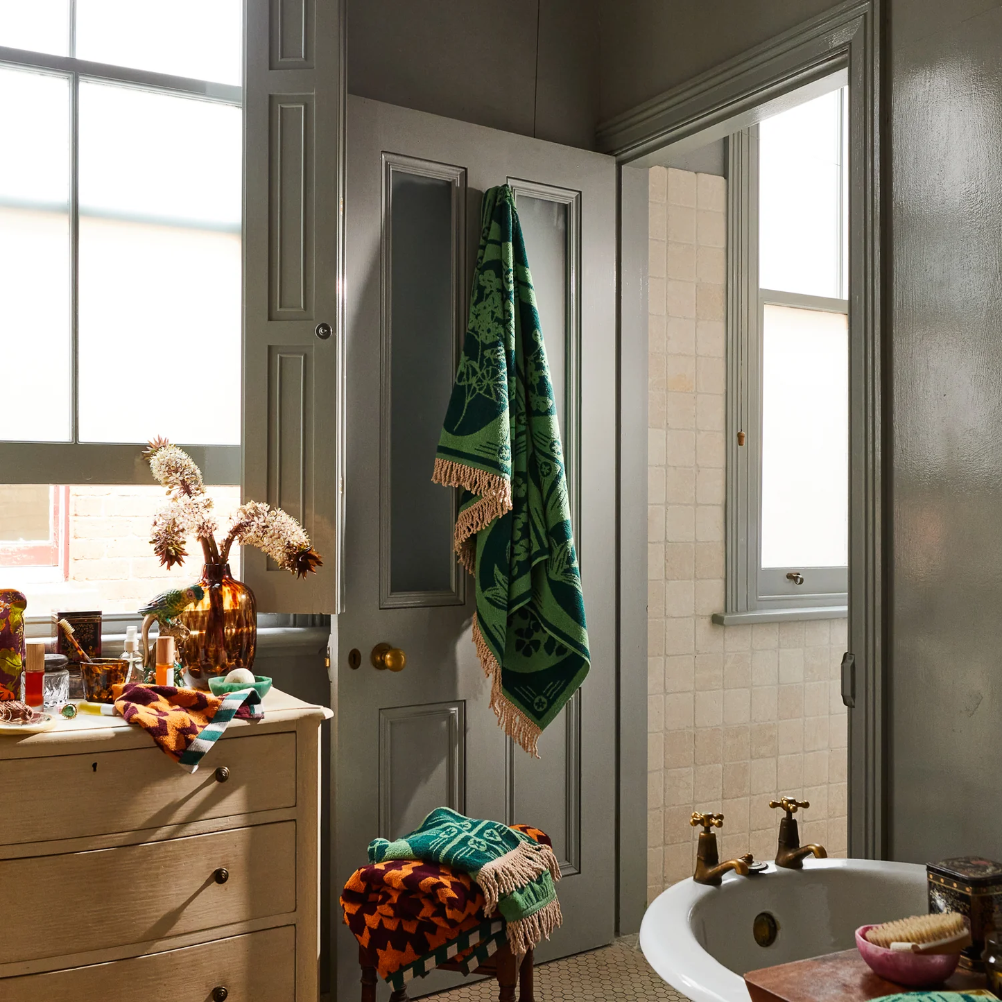 Gigi Bath Sheet - Emerald