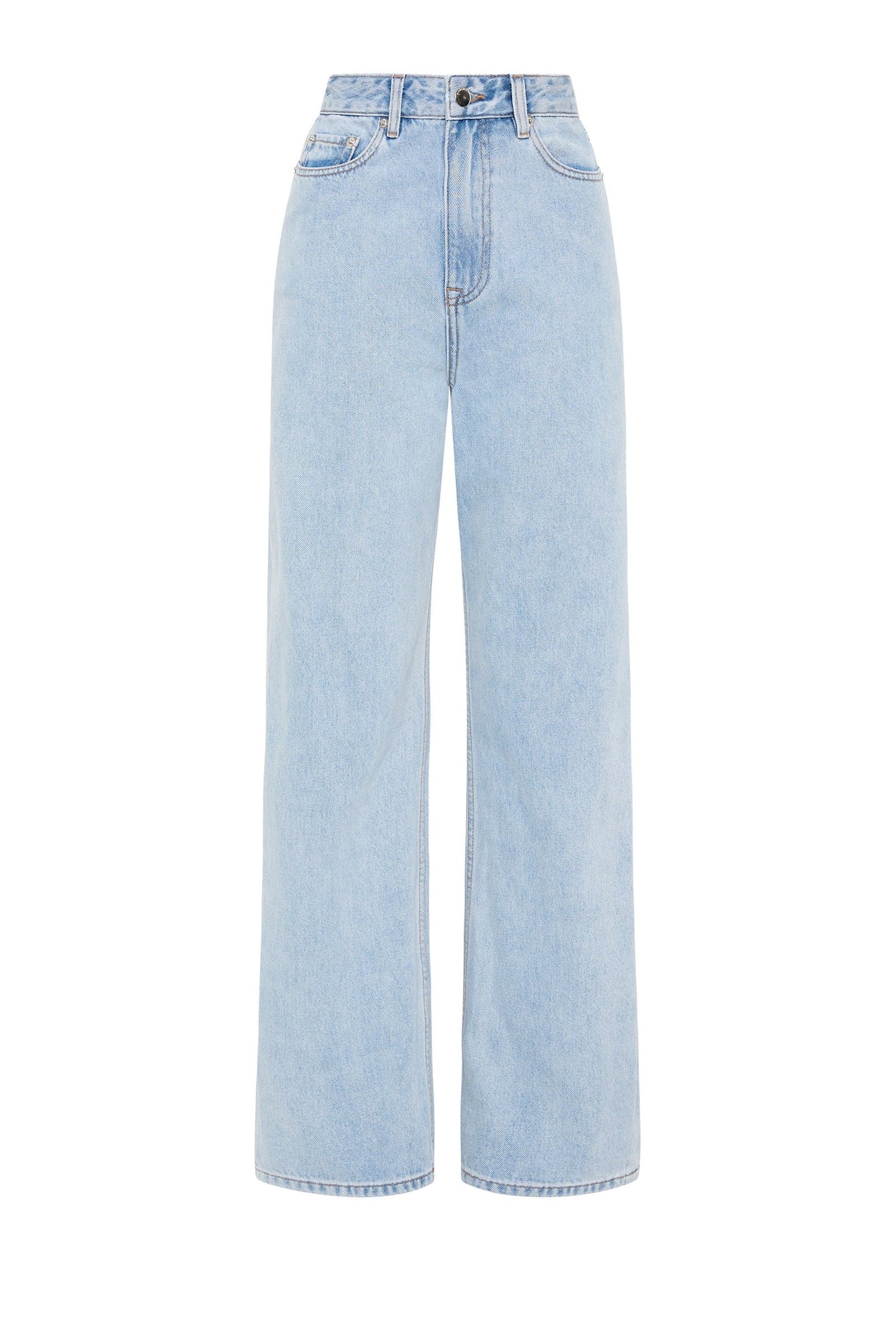 Organic Relaxed Leg Jean - Clear Blue