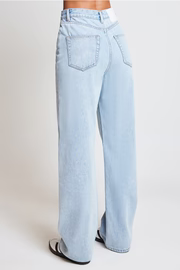 Organic Relaxed Leg Jean - Clear Blue