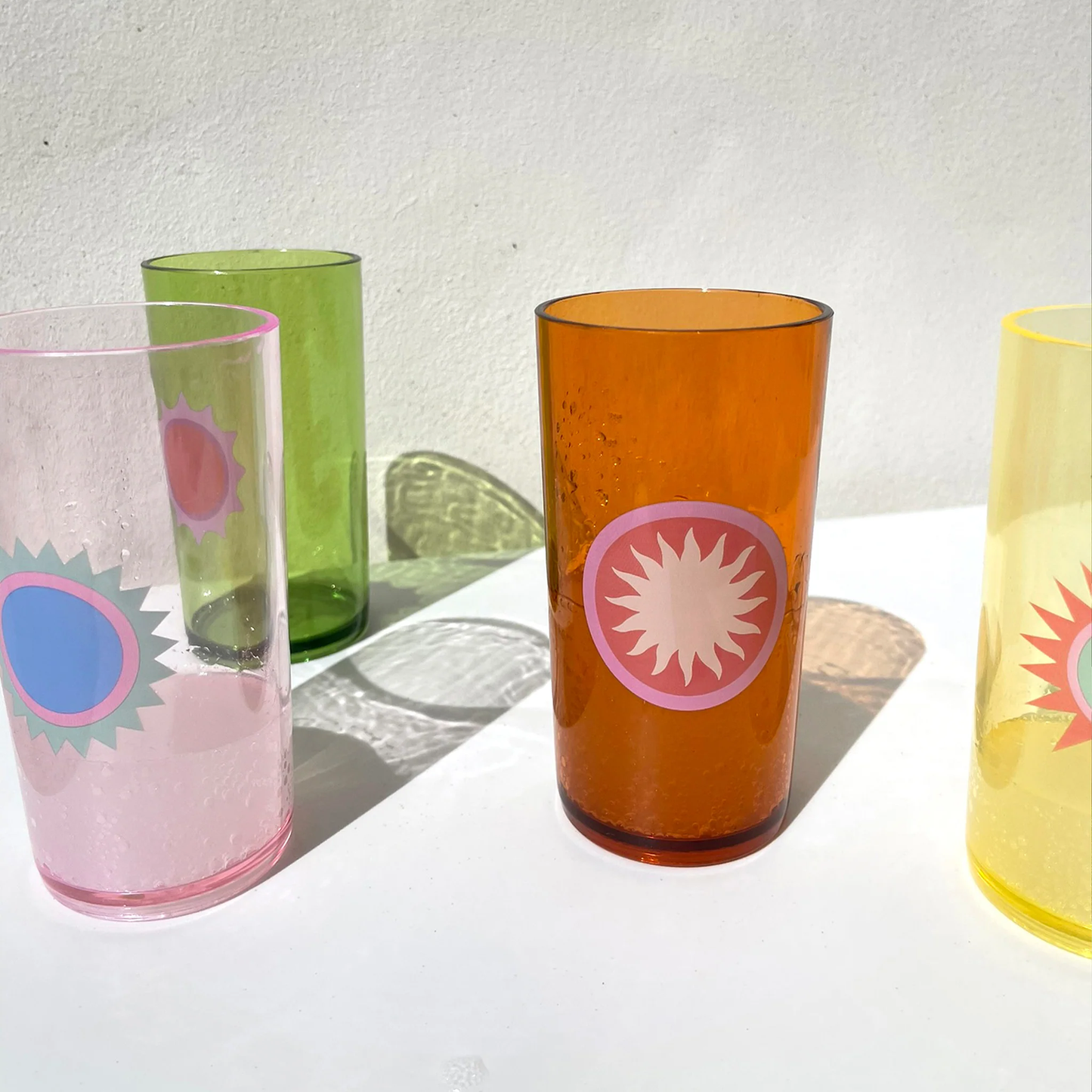 Poolside Tall Tumbler Set of 4 - Rio Sun