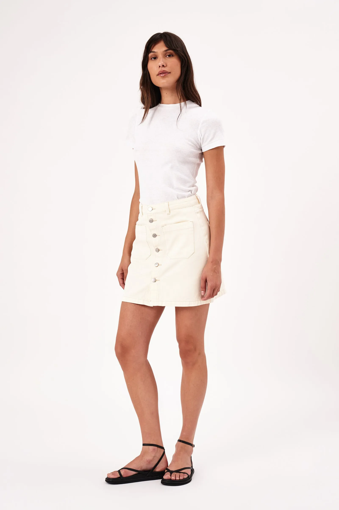 A-Line Mini Skirt - Buttercream