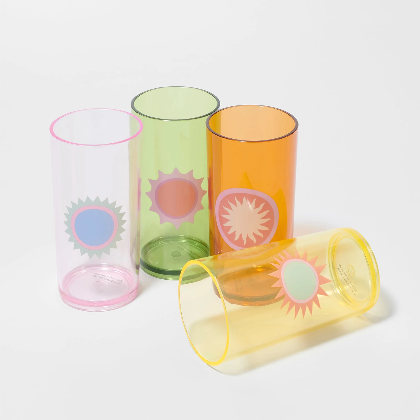 Poolside Tall Tumbler Set of 4 - Rio Sun