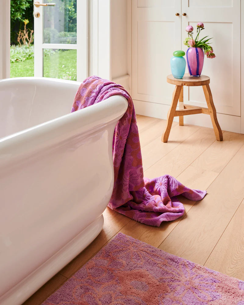 Bath Towel - Peach Fleur Terry