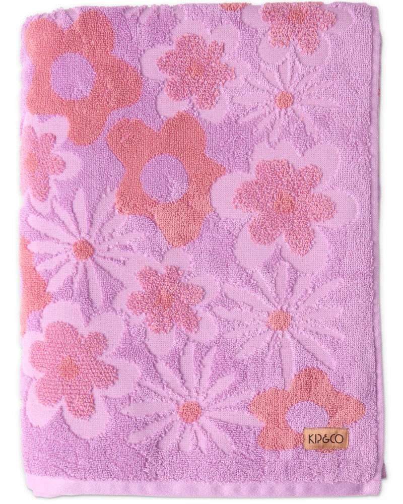 Bath Towel - Peach Fleur Terry