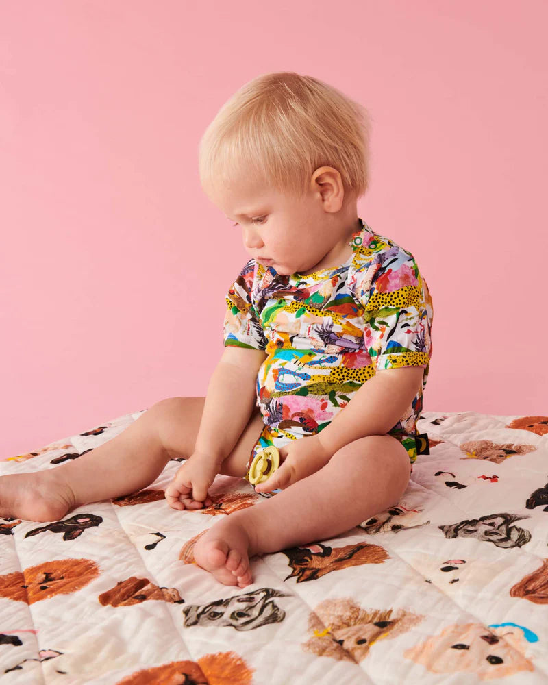 All Creatures Great & Small Organic Short Sleeve Romper