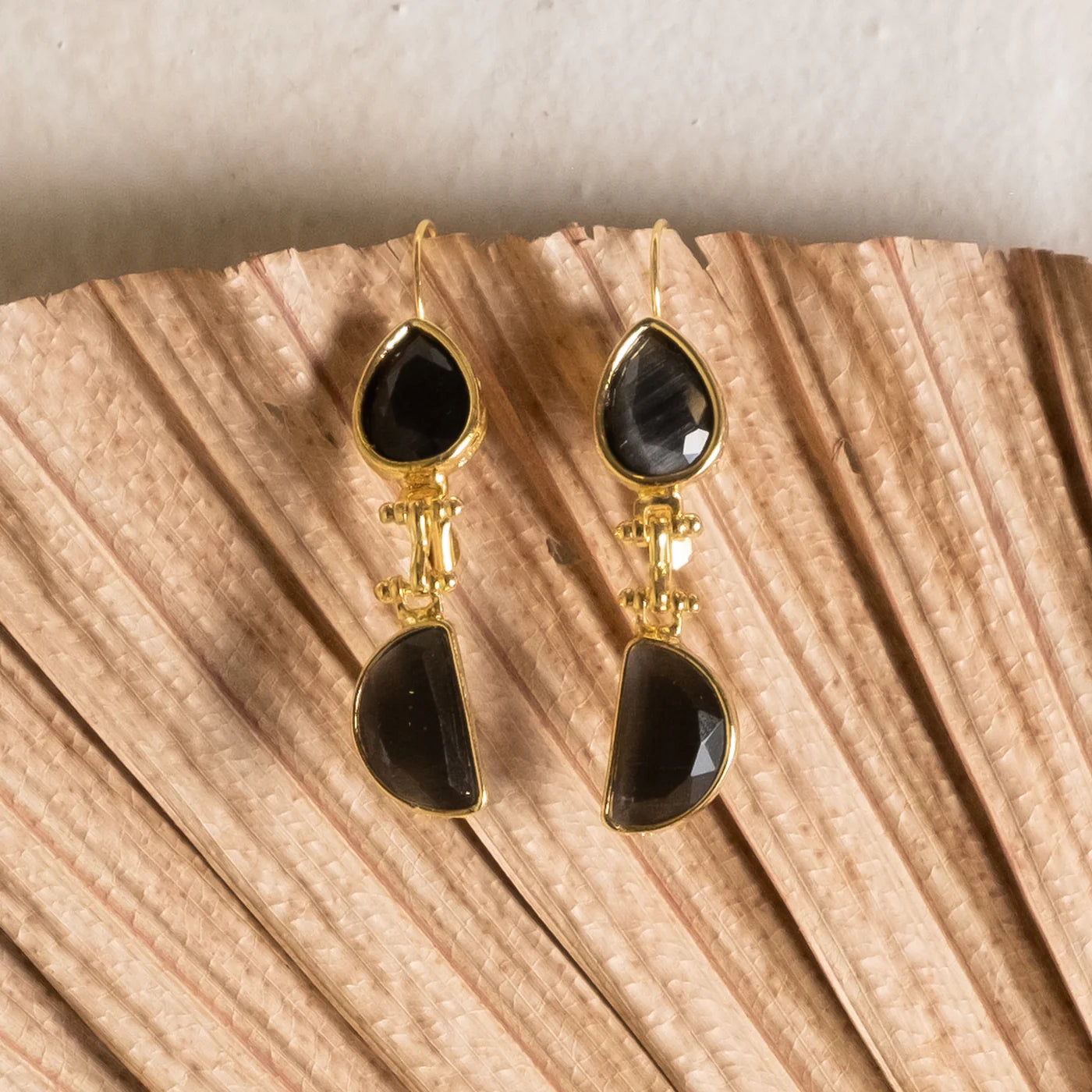 Turkish Double Stone Earrings