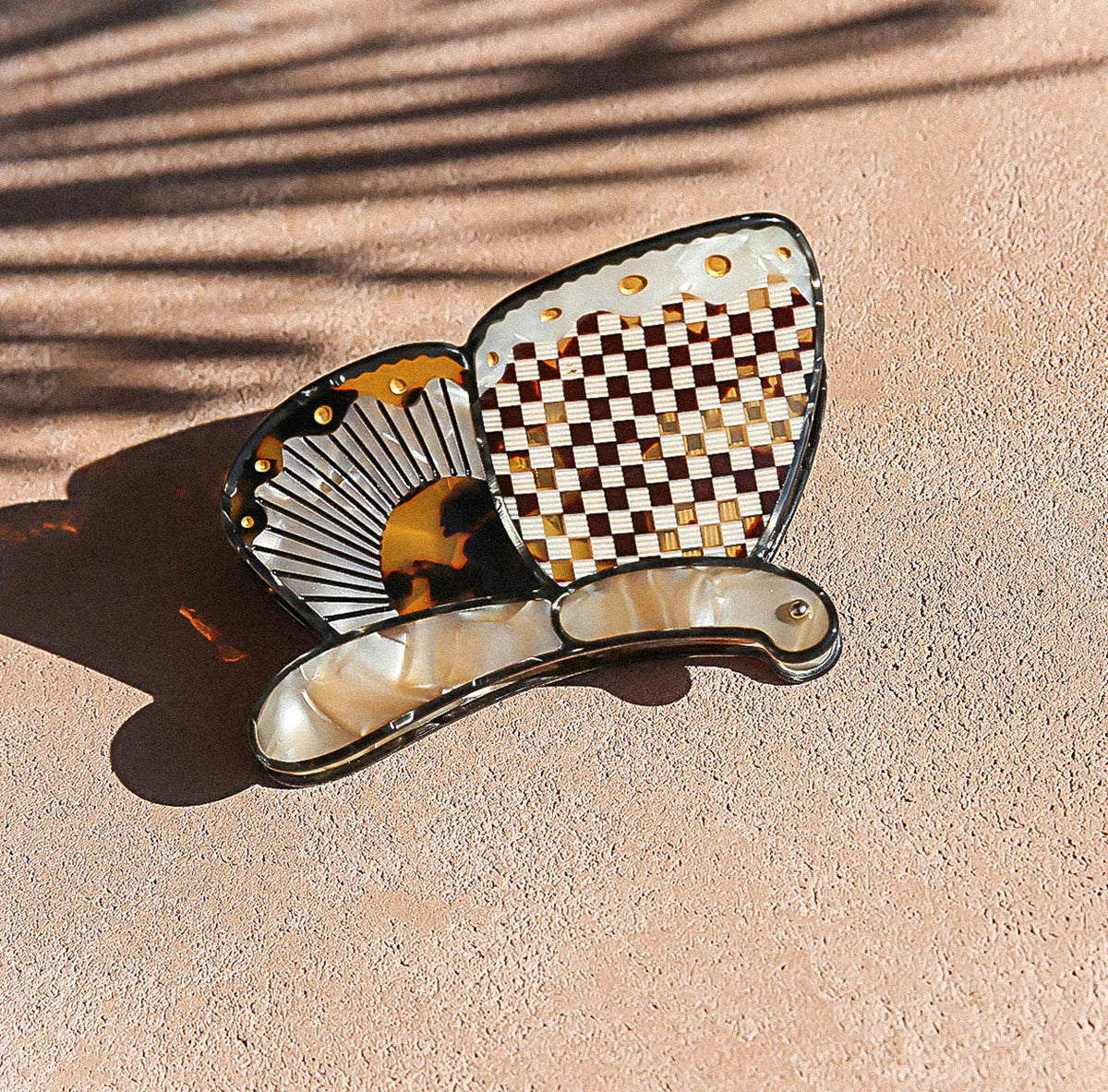 Butterfly Hair Claw Clip - Tortoise